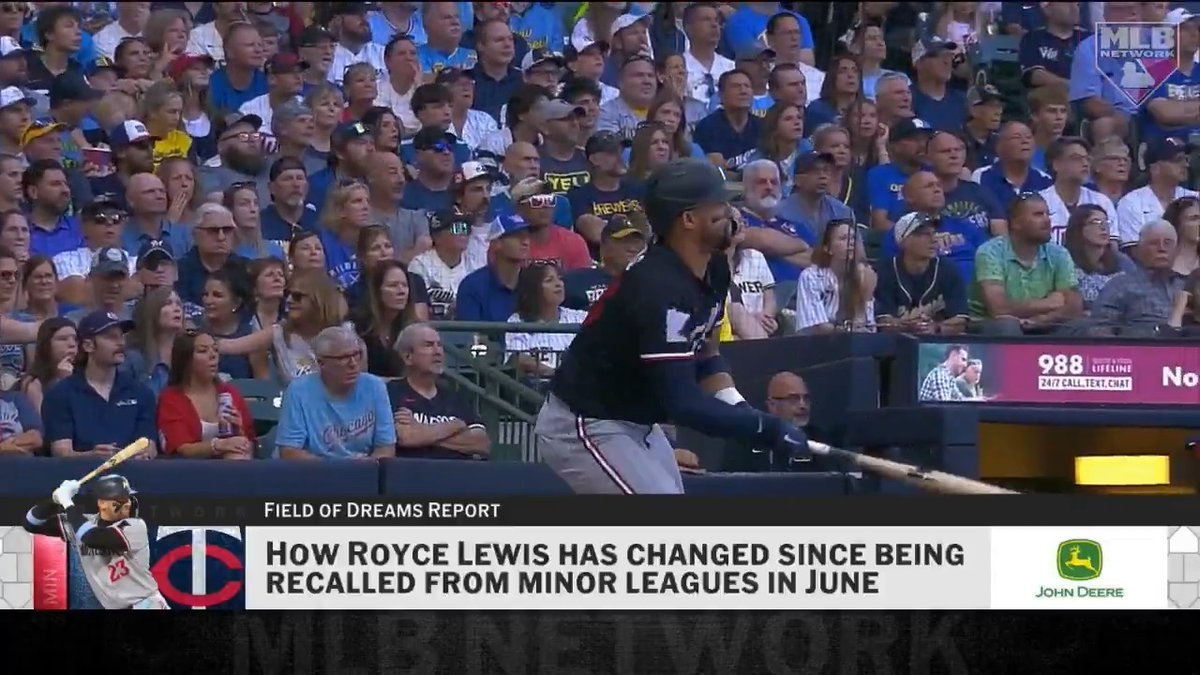 Byron Buxton could return to the Twins lineup tonight and Royce Lewis has a .852 OPS in 56 games since being recalled from Triple-A 👀 Jon Morosi weighs in on Minnesota's lineup getting right down the stretch. #MLBatFieldOfDreams