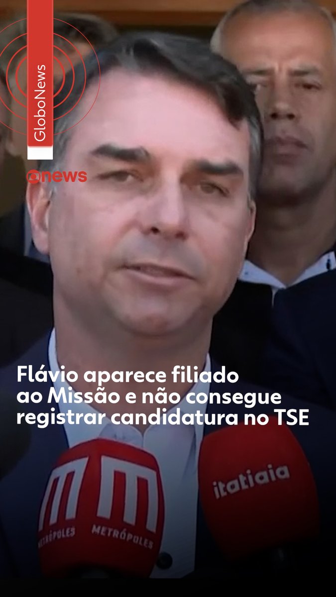 Flávio Bolsonaro não consegue registrar candidatura após aparecer filiado ao Missão #eleição2026