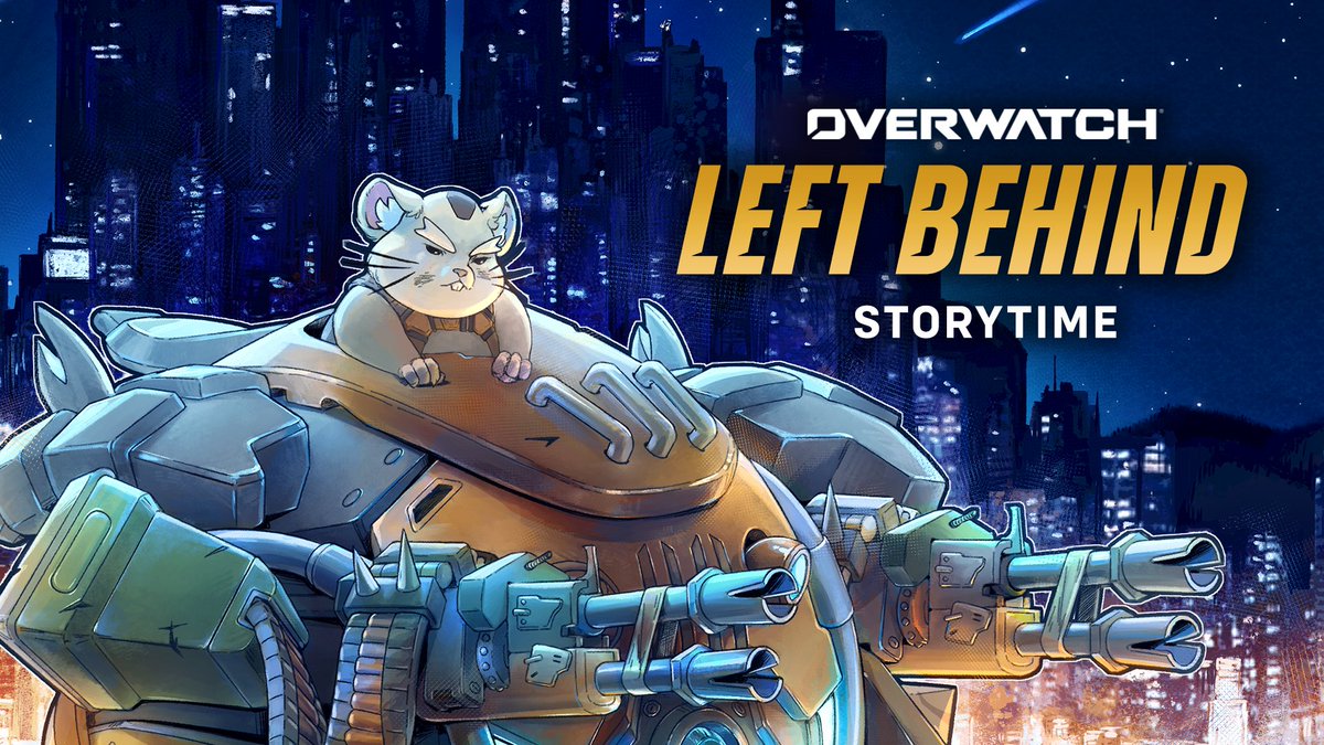 Hammond’s past with Winston may be the key to Busan’s future 🐹🦍 Join Jonathan Lipow, the voice actor behind Wrecking Ball, for a reading of our newest comic, ‘Left Behind’ 📚