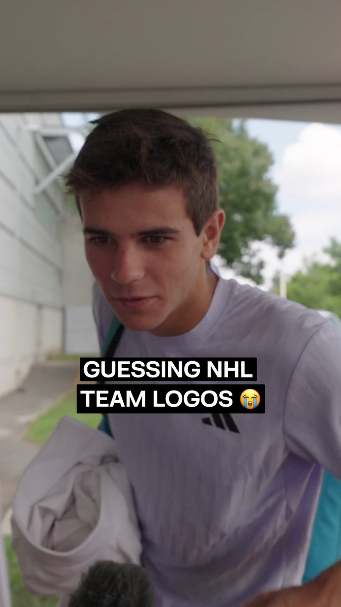 Guessing NHL team logos with ATP tennis stars in Montreal 🏒 Spoiler: they gotta up their game 💀 😂 @OBNMontreal #OBN26
