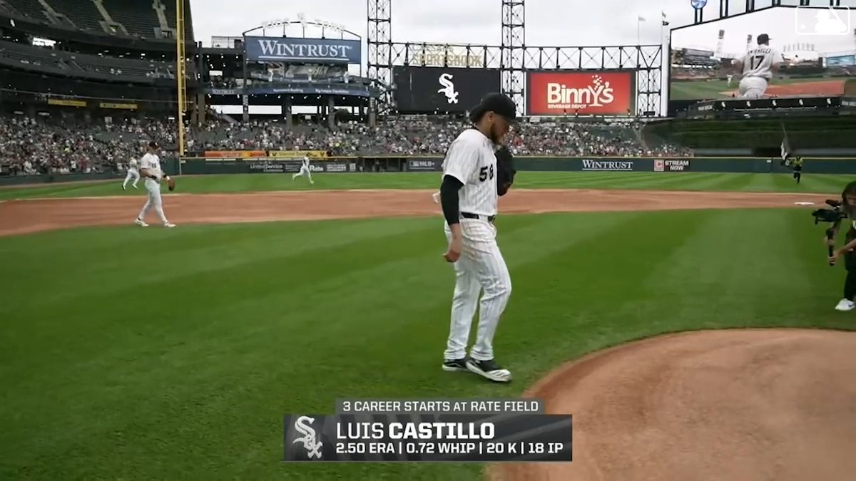 Castillo showin' off at Rate Field