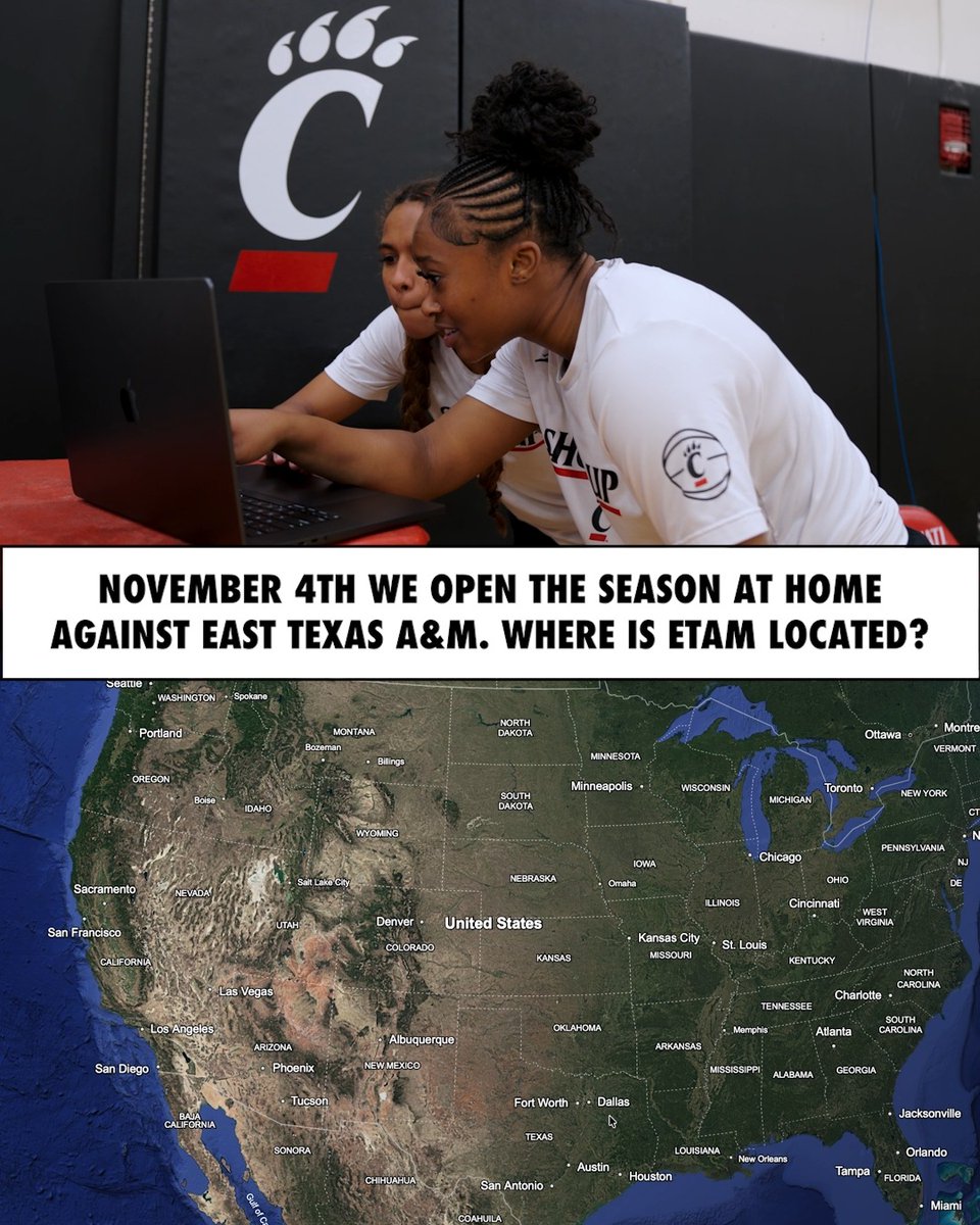 our 2026-27 non-con opponents, according to google maps 🗺️