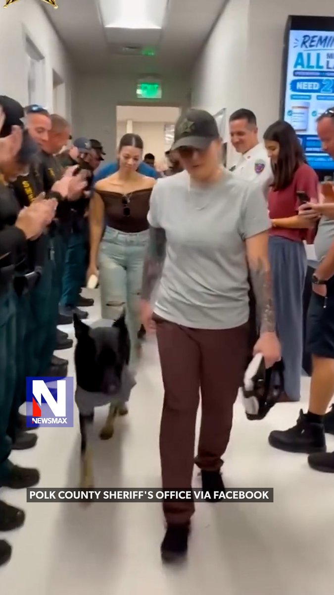CANINE COURAGE: Florida K-9 Ace is heading into retirement after being shot in the line of duty last week. The 7-year-old German shepherd received an emotional sendoff Sunday after having his left front leg amputated because of gunshot injuries. The Polk County Sheriff’s Office said, “His days of chasing bad guys may be over, but Ace will always be one of our heroes.”