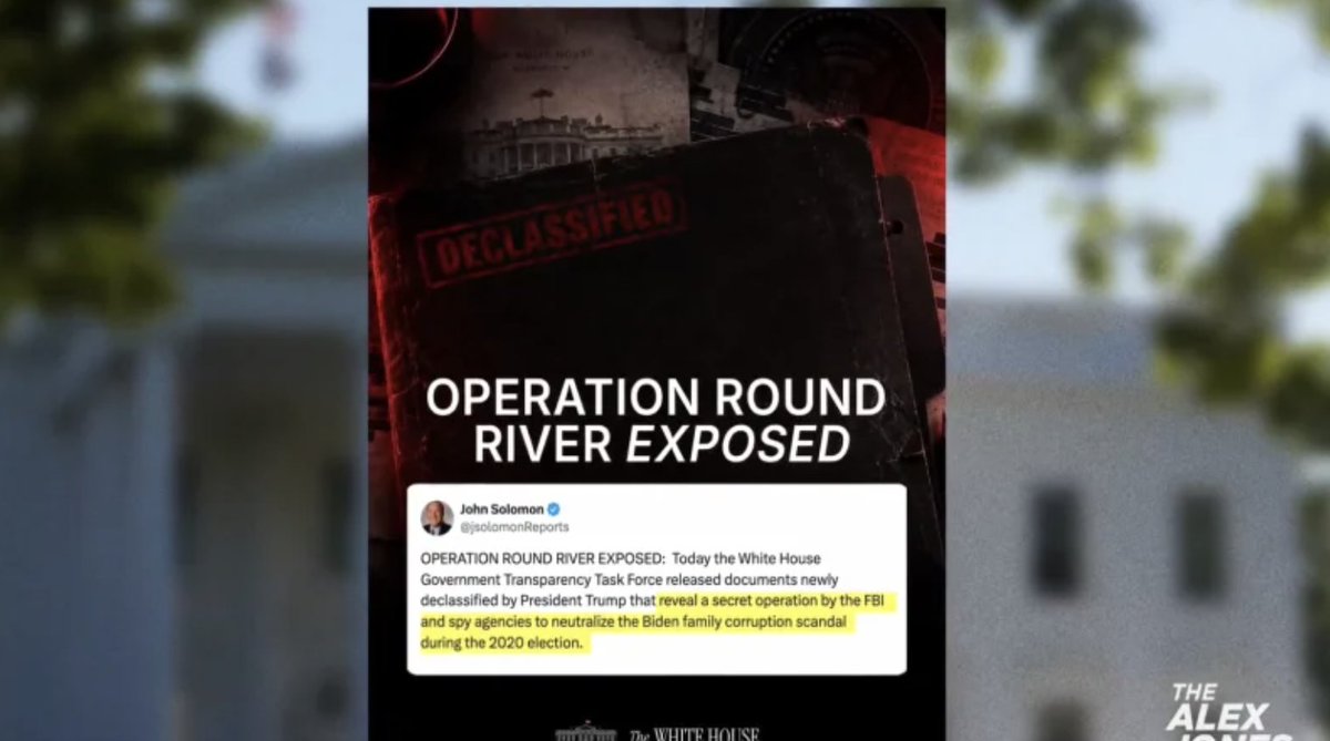 BOWNE REPORT: Round River Exposed! FBI Rebranded Reports on Bidens as Russian Propaganda Freshly declassified documents by the White House Government Transparency Task Force detail the secret counterintelligence FBI Operation Round River » ɴᴏᴡ ʟɪᴠᴇ: