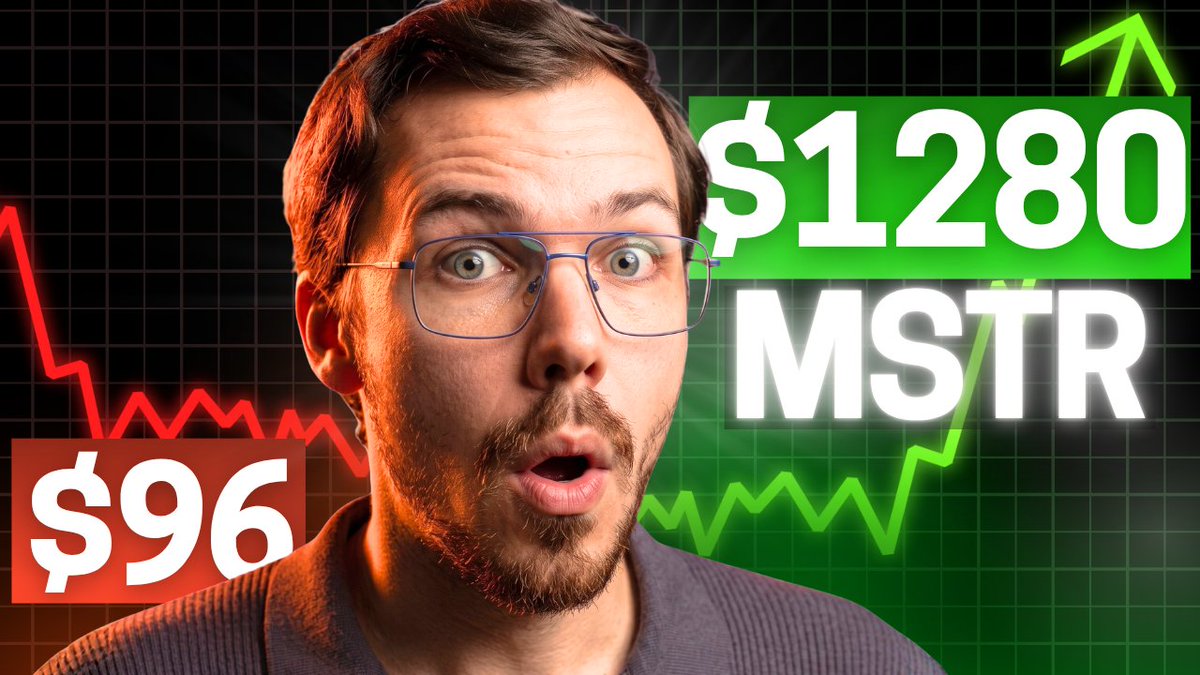 Strategy is trading at $96. -> I think it goes to $1,280. → Every 2 year window, Bitcoin runs and Strategy runs ~3X harder → My 2028 Bitcoin target: $280,000 → That puts Strategy at $1,281 Down 27% YTD and still on pace for its best accumulation year ever. Full math below: