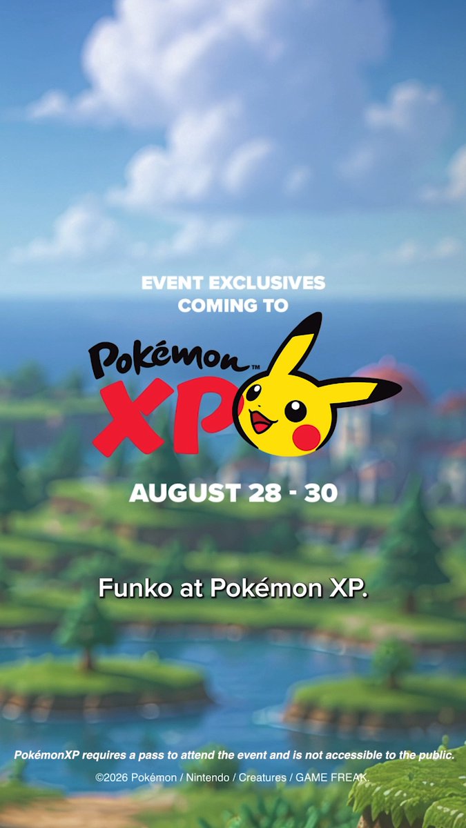 Trainers, get ready! ⚡ Funko is heading to PokémonXP at the 2026 Pokémon World Championships with an all-new Pop! Yourself experience. Create your own Trainer-inspired Pop! Yourself figure and choose from select Pokémon buddies when you visit us at PokémonXP, August 28–30 in San Francisco. Learn more at the link. #Funko #Pokemon #PokemonXP #PopYourself