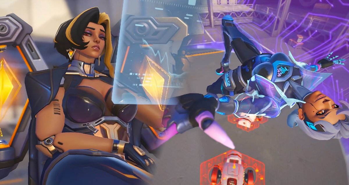 New #Overwatch Dream City All Skins and Highlight Intros Preview 🌃 Dream City Domina, Lucio, Lifeweaver, Sombra and Symmetra skins are scheduled to be released in a future season (excluding Jetpack Cat) ✨ 📽️Source: Tokki 🐰