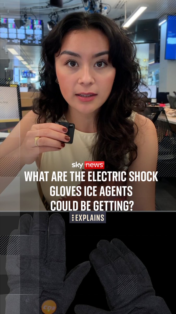 What are the electric shock gloves ICE agents could be getting? Sky's Olive Enokido-Lineham explains ⬇️