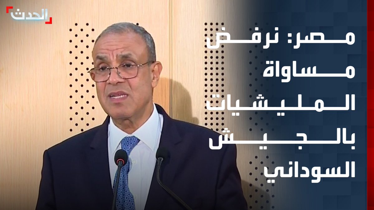 وزير الخارجية المصري بدر عبد العاطي: نرفض وضع المليشيات على قدم المساواة مع الجيش السوداني