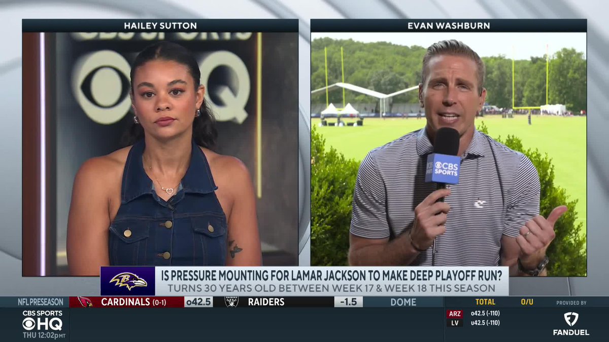 Is pressure mounting for Lamar Jackson to make a deep playoff run? Evan Washburn live from Ravens training camp.