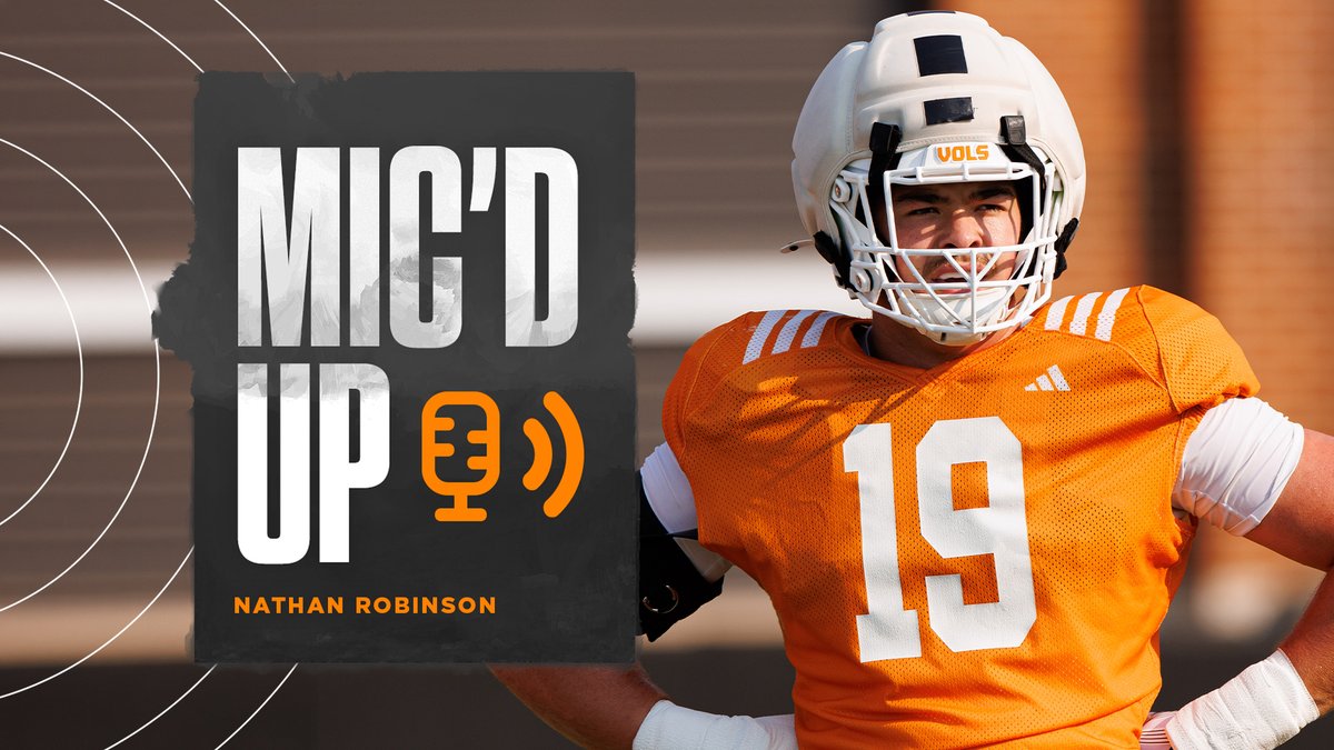 *football noises intensify* mic'd up with Nathan 🎤 #GBO 🍊