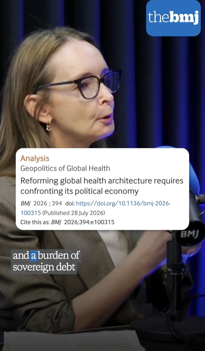 "This system that was created to keep some people as debtors throughout their whole life" Daniel Bernal-Serrano discusses his recent co-authored paper on reforming global health architecture with The BMJ Podcast. Read: Listen: