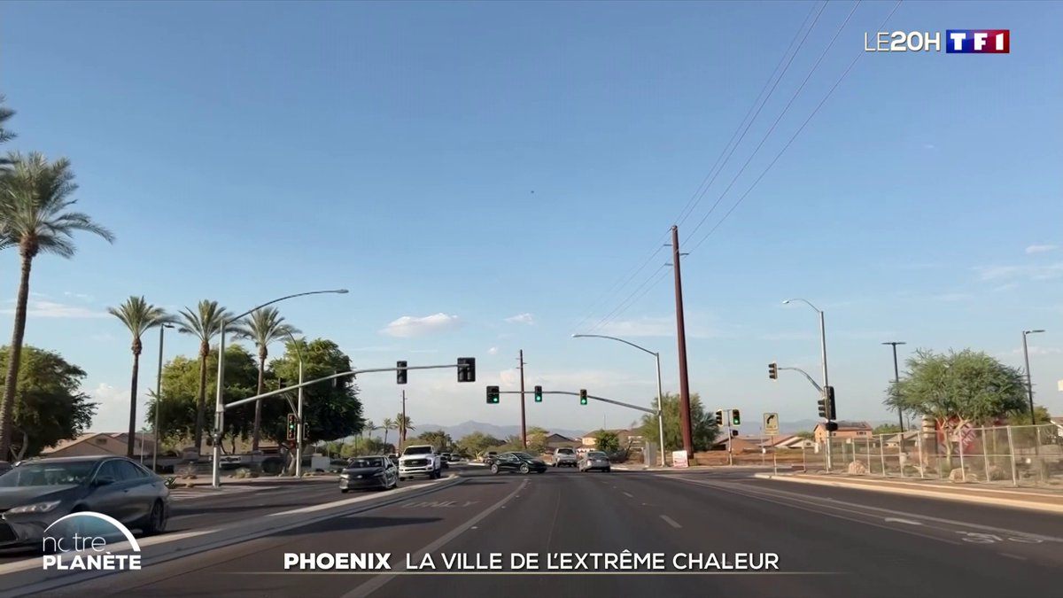▶️ REPORTAGE - Phoenix : la ville de l'extrême chaleur 📺 #LE20H de TF1 présenté par Jean-Baptiste Boursier