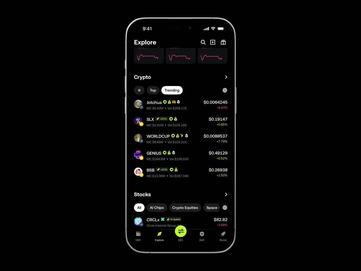 The biggest stock narratives don’t wait for market hours. Trade tokenized Mag 7 names onchain through our DEX, around the clock. Start here: