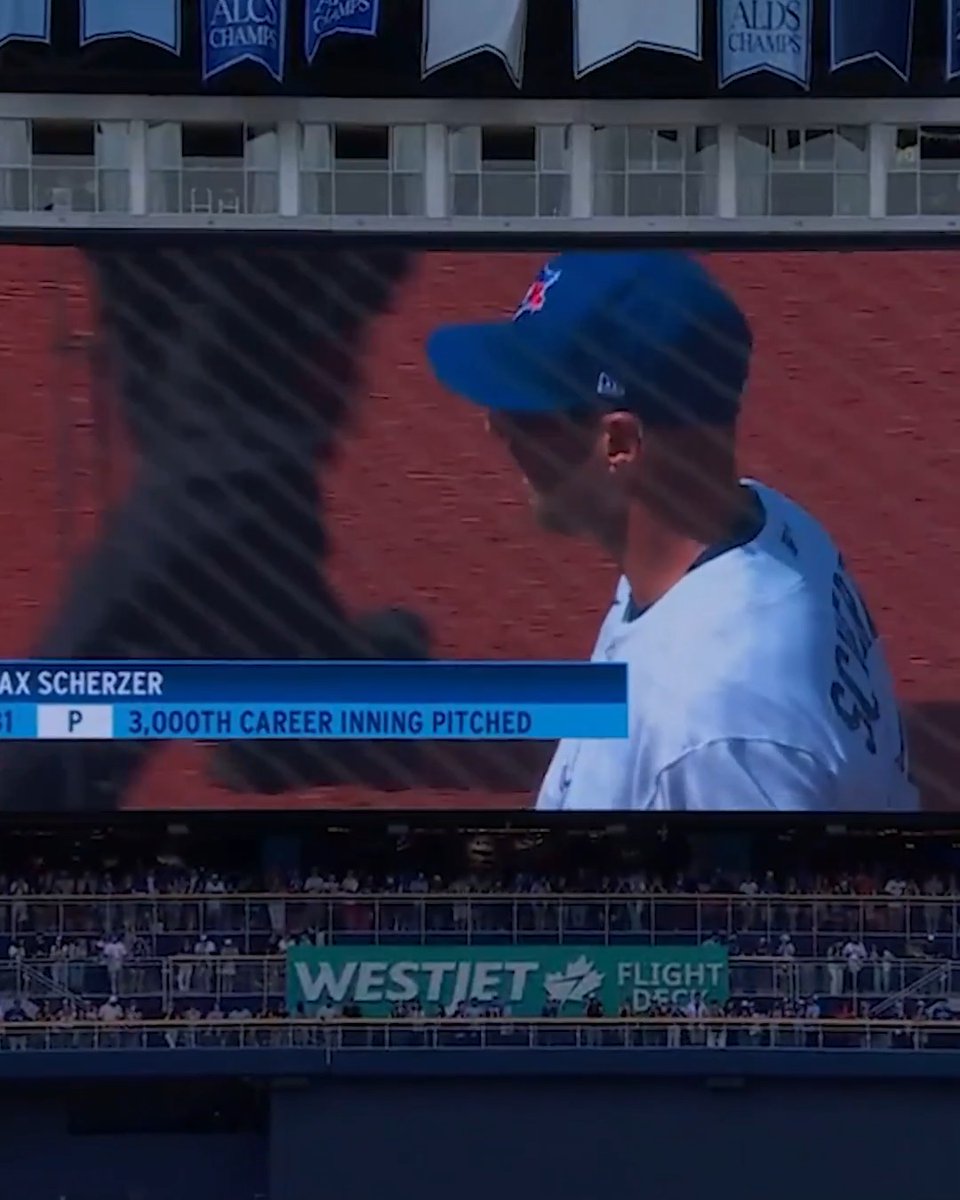 Max Scherzer reaches 3,000 career innings pitched!