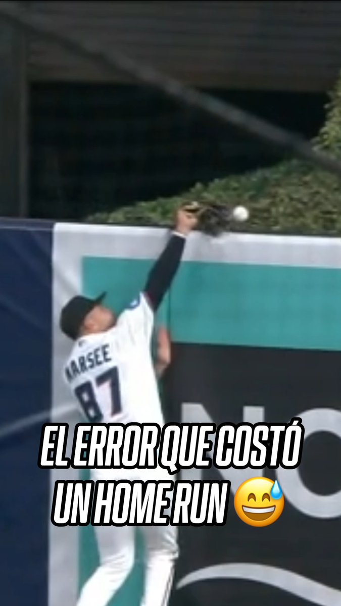 ¡AH NO BUENO! 😓 😳 Jakob Marsee no pudo atrapar la bola y le terminó dando un HR a los Pirates. Grave error del jardinero de los Marlins. 😬