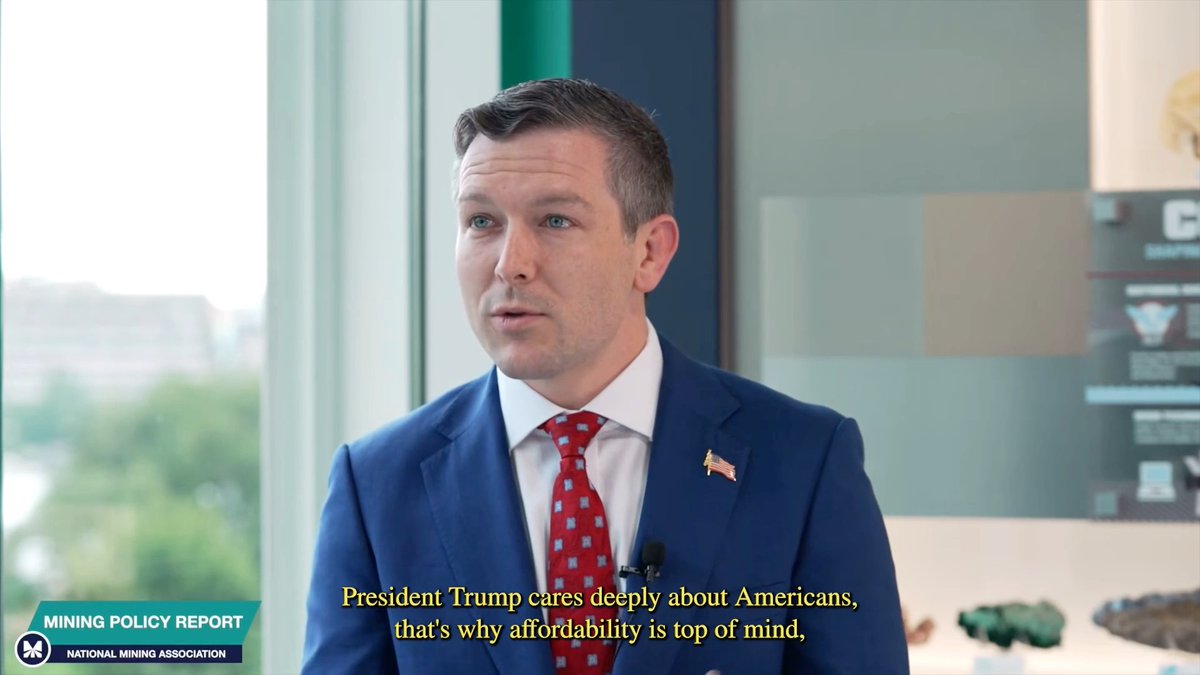 .Kyle Haustveit: "President Trump cares deeply about Americans, that's why affordability is top of mind... Coal makes up a third of the global power generation. It's about 15-17% of U.S. electricity generation, but most importantly coal shows up when you need it most."