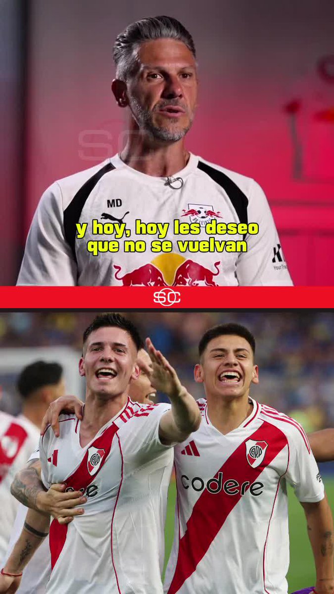 “HOY LES DESEO QUE NO SE VUELVAN, PORQUE NO TENGO DUDAS QUE ESTÁN PREPARADOS PARA RENDIR”. Las paletas de Martín Demichelis, para Franco Mastantuono y el Diablito Echeverri. 🗣️🇦🇷