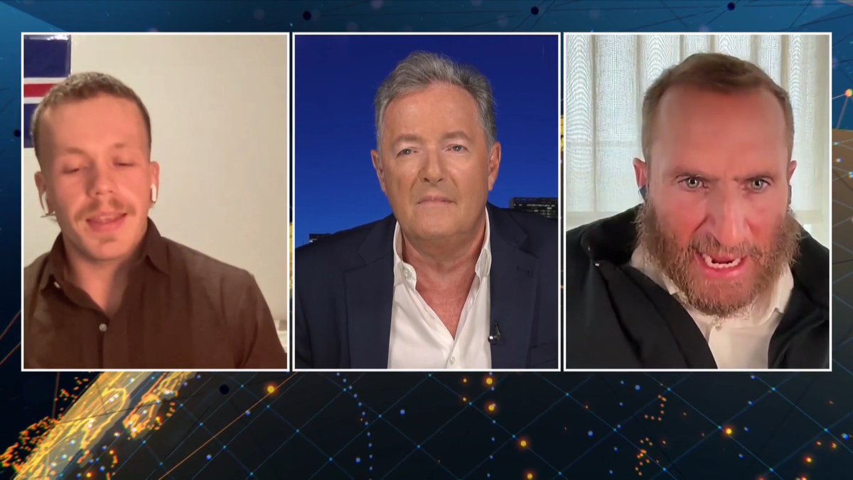 'Do you want your friends to come and beat me up?.. how disgusting a question!' Rabbi Shmuley loses it after being asked by Samúel Guðmundsson whether he's still in Iceland... Watch more 👇 📺 Piers Morgan | Rabbi Shmuley | Samúel G