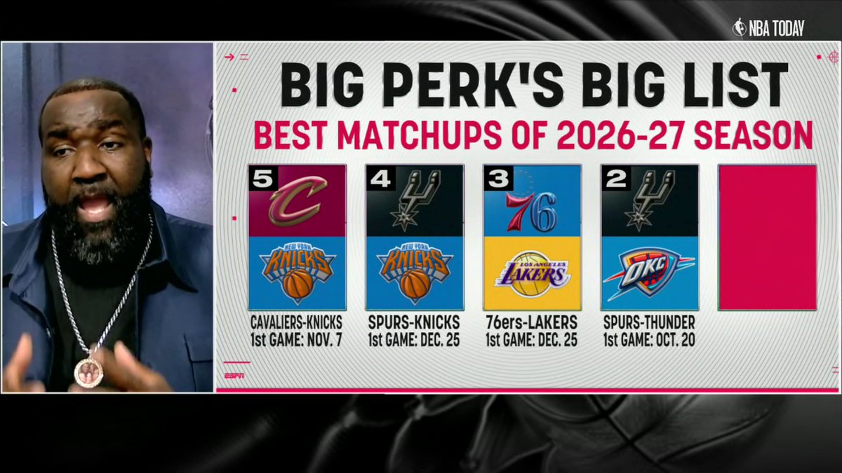 Get your popcorn! 🍿 Kendrick Perkins gives his list of the best matchups to look forward to this season 👀