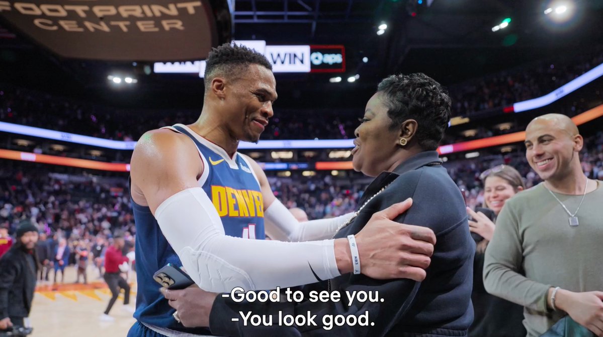 "You better NOT NOT say hi to me!" 😆 This moment between Mama Durant and Russell Westbrook was so wholesome 🥹❤️ 📺 Starting 5 Season 2