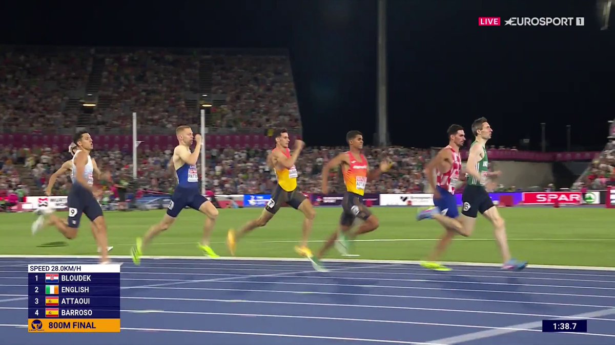 🥉 ¡MEDALLA para ESPAÑA! MOHAMED ATTAOUI 🇪🇸 España logra su segunda medalla en estos Europeos de atletismo con este tercer puesto de Attaoui; honor para Barroso con ese 4º puesto #EuropeanAthletics #Birmingham2026