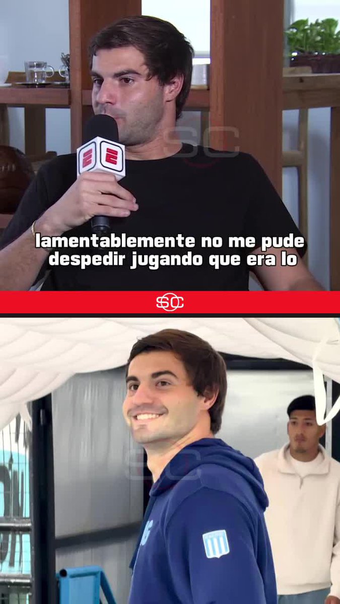 "LAMENTABLEMENTE NO ME PUDE DESPEDIR JUGANDO QUE ERA LO QUE QUERÍA..." 🗣️ Mano a mano con Tomas Davila en #SportsCenter, Santi Sosa habló de su salida de Racing