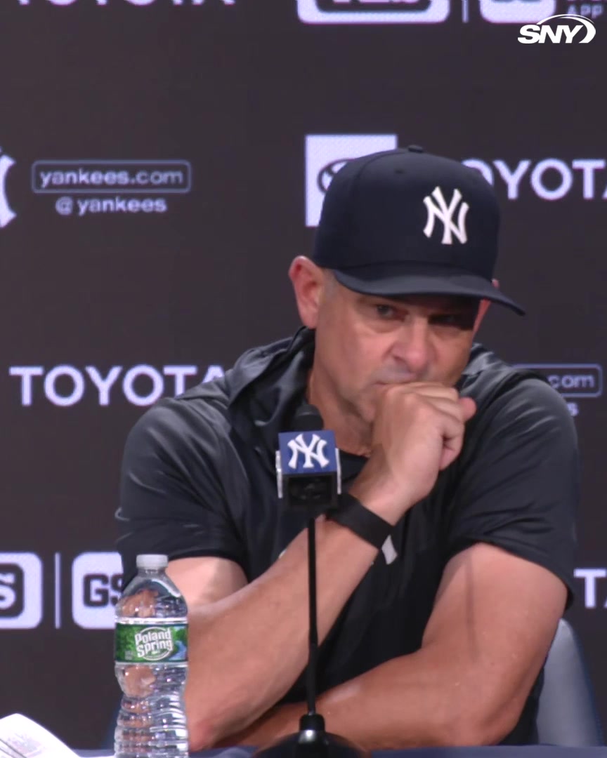 "I saw a graphic - we were 18-10 going into today in the last 28. It's been playoffs every day it feels like. I got people on the street saying it'll turn around and I'm like 'we're doing alright'" - Aaron Boone