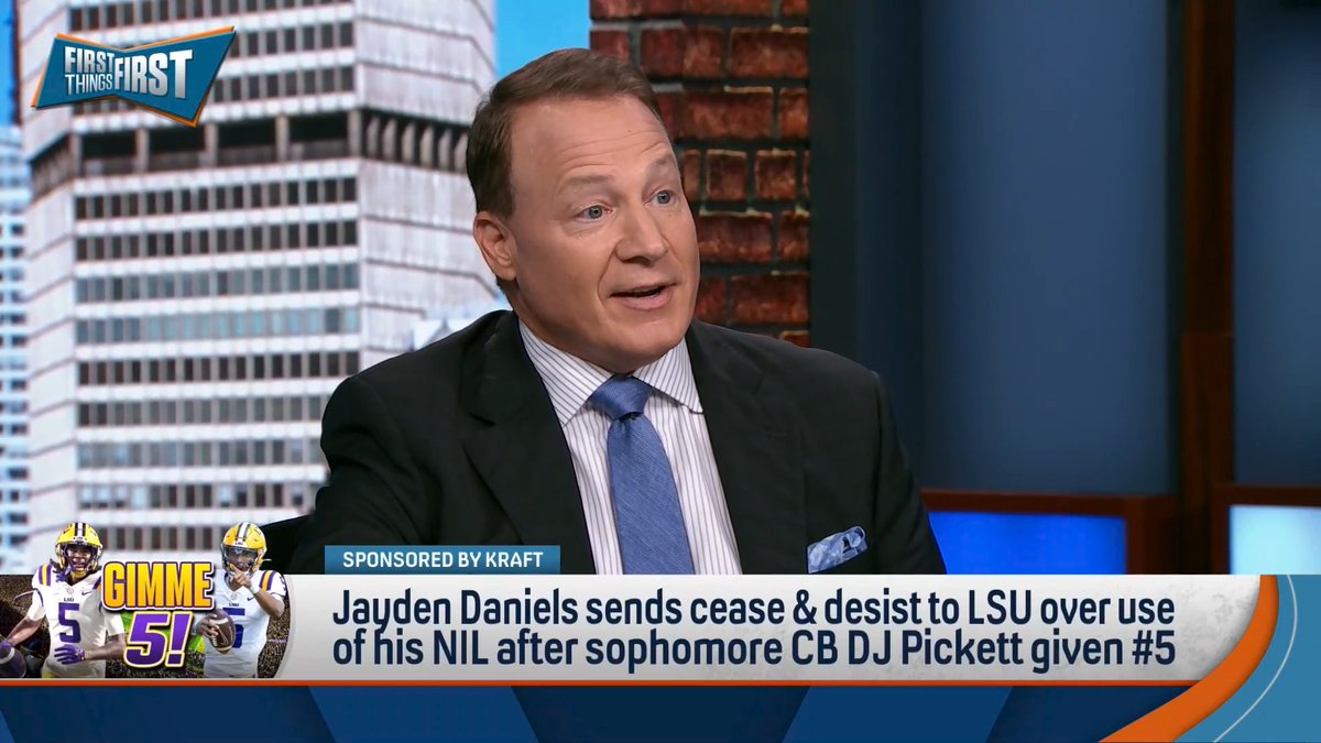 Jayden Daniels sends cease and desist to LSU over use of his NIL after sophomore CB DJ Pickett given #5. Coach Mangini reacts: “I’m so disappointed. If this is what you’re thinking about, it’s a problem… Of all the things to worry about right now, this has zero relevance.”