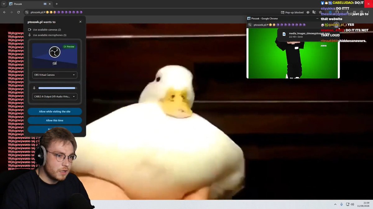 OhnPixel opens a suspicious website on stream, which auto-downloaded 2 PNG files before he regrettably opened one 😭