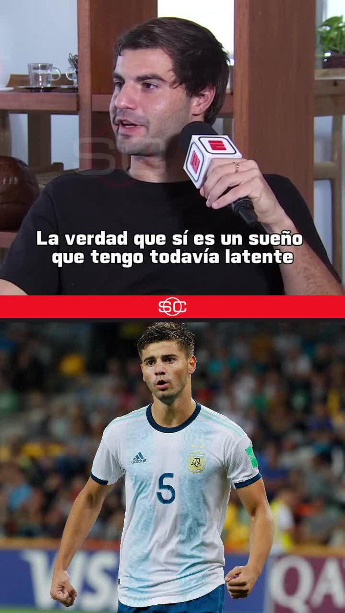 "ES UN SUEÑO QUE TODAVÍA TENGO LATENTE. SIENTO QUE ESTOY EN EL MOMENTO JUSTO" 🇦🇷 Santi Sosa, en #SportsCenter con @davilatomi, sobre el anhelo de jugar en la Selección Argentina