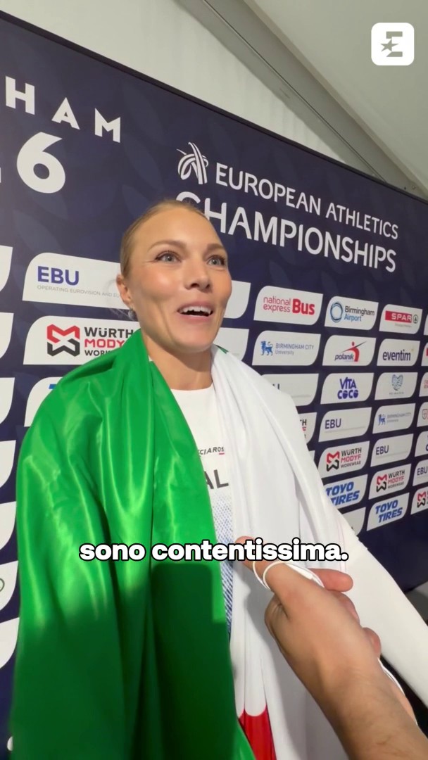 DALLE LACRIME AL SORRISO PIÙ BELLO 🥹🥇 Dariya Derkach racconta tutto il dolore attraversato per arrivare fin qui. Lacrime in allenamento, lacrime di gioia oggi, per una medaglia che vale una carriera intera. Ce l'hai fatta, Dariya 💙🇮🇹 #EuropeanAthletics #Birmingham2026
