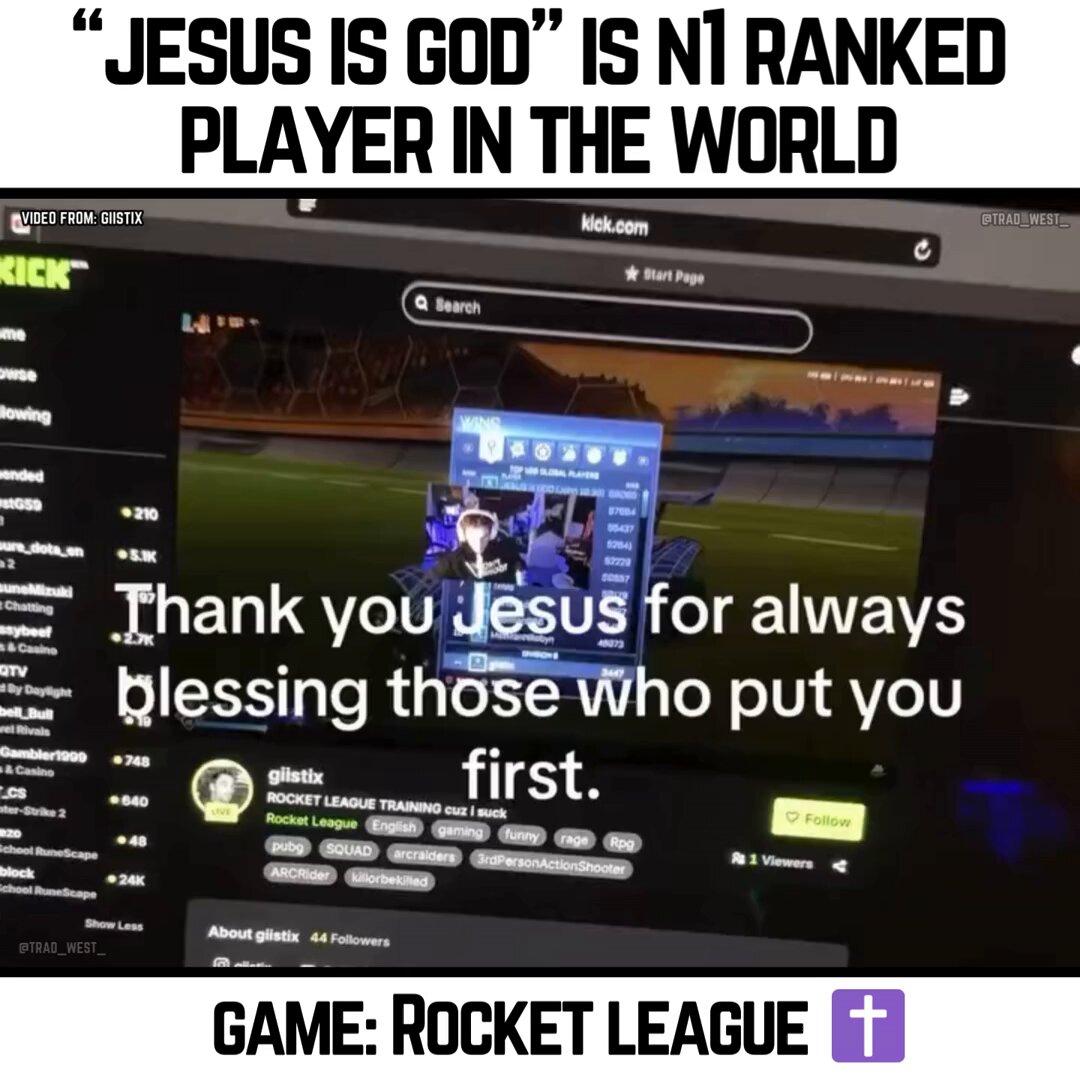N1 ranked player is "Jesus Christ is God" N2 is called "DreadtheAtheist" Yet another atheist L 😂😂😂