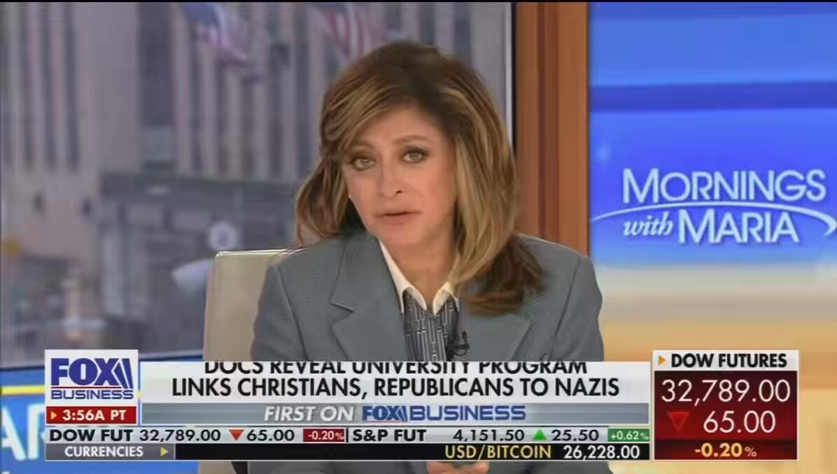 Here it is: 🚨🚨 EXPLOSIVE BOMBSHELL REPORT: Maria, you are a domestic terrorist: Maria Bartiromo 👇👇 The Democrats, via the Biden-Harris terrorist administration, used the Department of Homeland Security, with taxpayer money, to wage a covert war against half the country—conservatives and Christian groups. A DHS program created by Obama, meant to fight terrorists, was then used against groups like the Heritage Foundation, Turning Point USA, MAGA, Fox News, PragerU, Christian Broadcasting, the Tea Party, Breitbart, and even the RNC, placing them in the same category as domestic terrorists and neo-Nazis. Think about it: the Democrats awarded $352,109 in taxpayer dollars to the University of Dayton after the private university used the pyramid in its grant application that labeled half of the country as terrorists, while the Democrats were funding the KKK and Nazi groups via the SPLC. 📝 I told you the Biden-Harris administration was a terrorist administration.