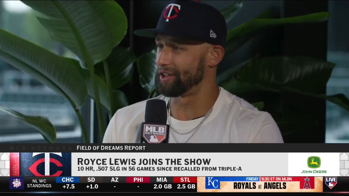 "This is once in a lifetime... hopefully I can hit one in the cornfields." Royce Lewis' family is in attendance at the Field of Dreams and he hopes to put on a show 💪 #MLBTonight | Minnesota Twins