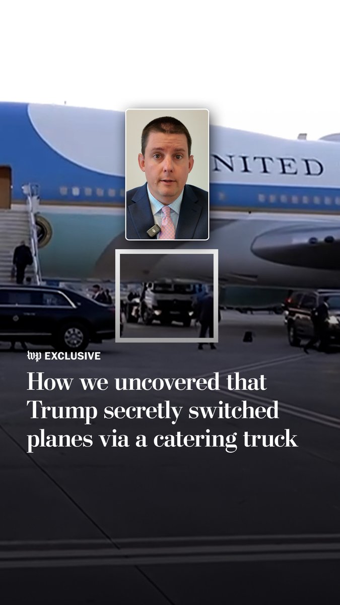 As The Post first reported this week, after concerns arose about whether the new 747-8 plane gifted by Qatar had sufficient security measures to transport the president out of a potentially hostile environment, Trump boarded a legacy Air Force One in Ankara on July 8. But he secretly left that aircraft and was shuttled in an airport catering truck to a third plane, an Air Force C-32A, that flew him and a few key aides to Britain. National security reporter Dan Lamothe (Dan Lamothe) walks us through how he and the team uncovered what happened and why it is significant. Read the full story: