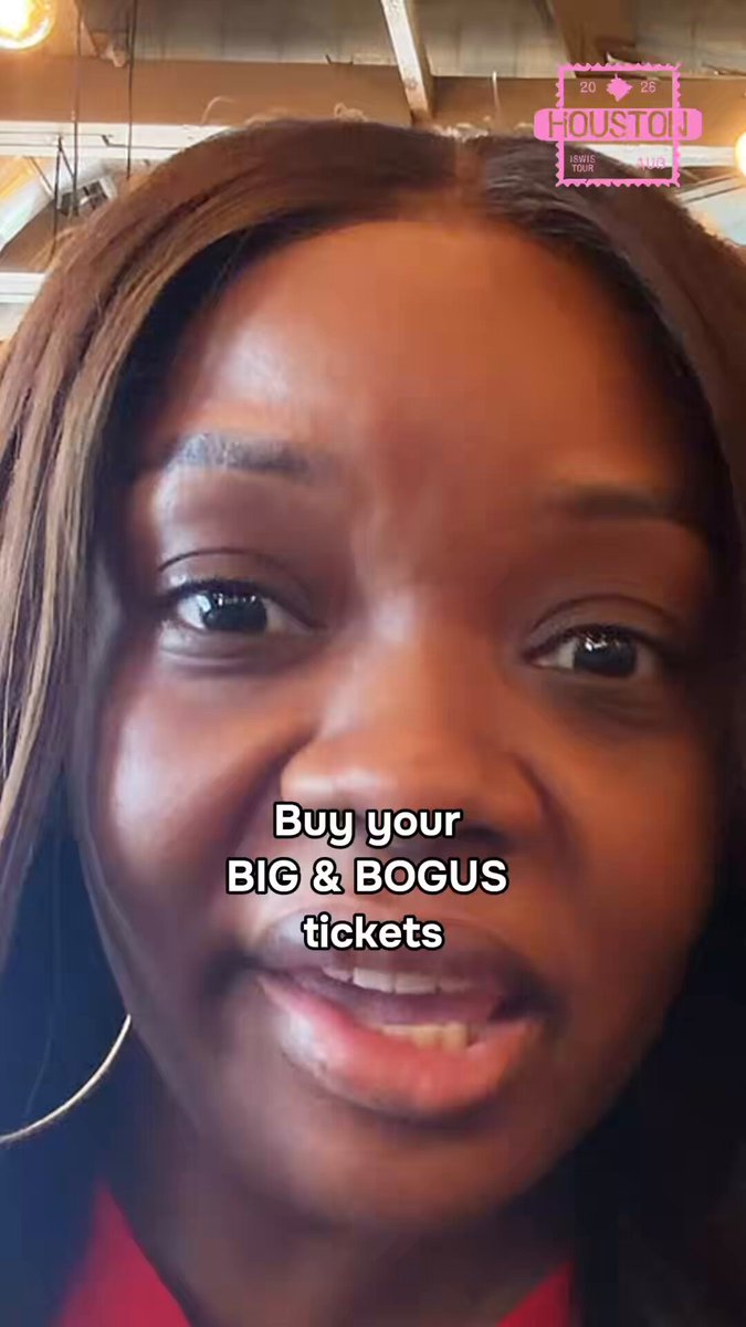 Houston… WE HAVE ARRIVED! We’re already eating good, feeling great and getting ready to give you a night of BIG energy, BIG fun and BIG laughs. If you haven’t gotten your tickets yet, get them using the link in our bio and come have some BIG BOGUS fun this Saturday! See you there! 🫵🏾❤️