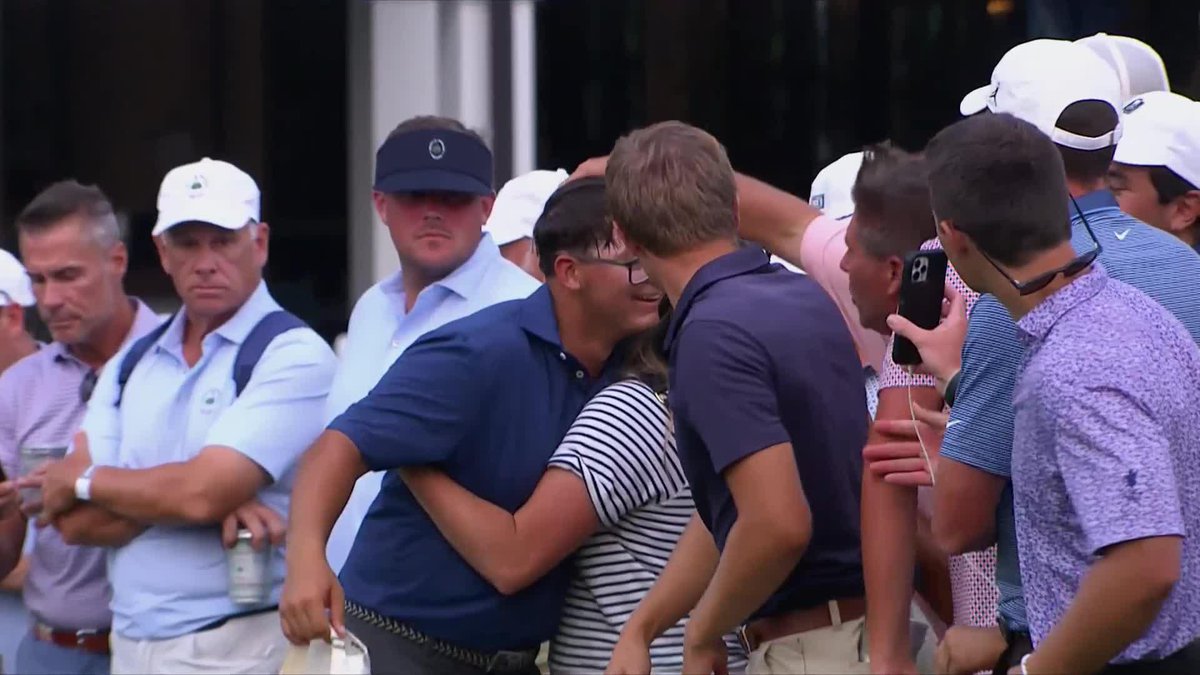 The roars are going to be even bigger tomorrow! Local product Michael Lugiano is on to the U.S. Amateur quarterfinals.