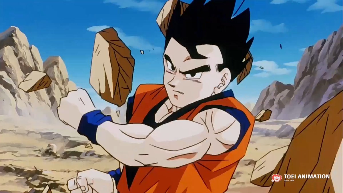 ¡El poder de Gohan en esta pelea es otro nivel! 💪🔥 Comparte si es tu saiyajin favorito. #DragonBallZ #Gohan #MajinBuu