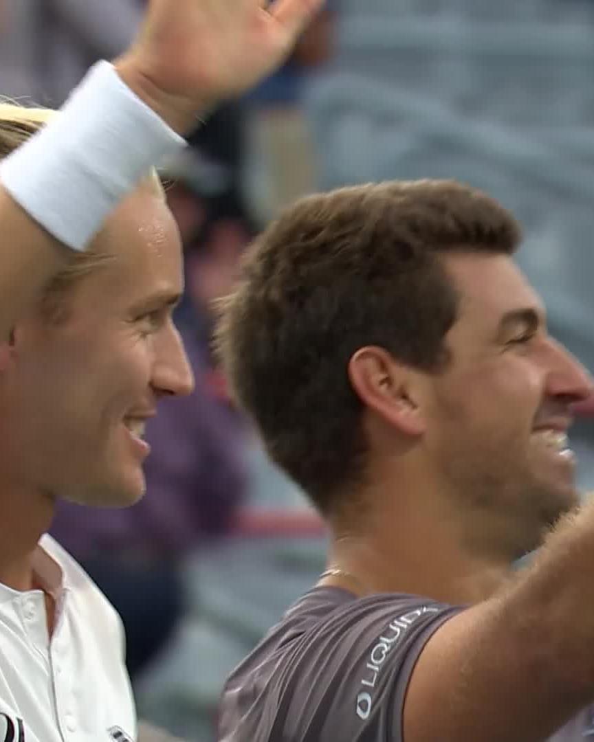 First all-Brazilian duo to win an ATP Masters 1000 title 🇧🇷 Luz/Matos come from behind to defeat Arevalo/Pavic 5-7 6-4 10-6 and conquer Montreal! 🏆 #NBO26