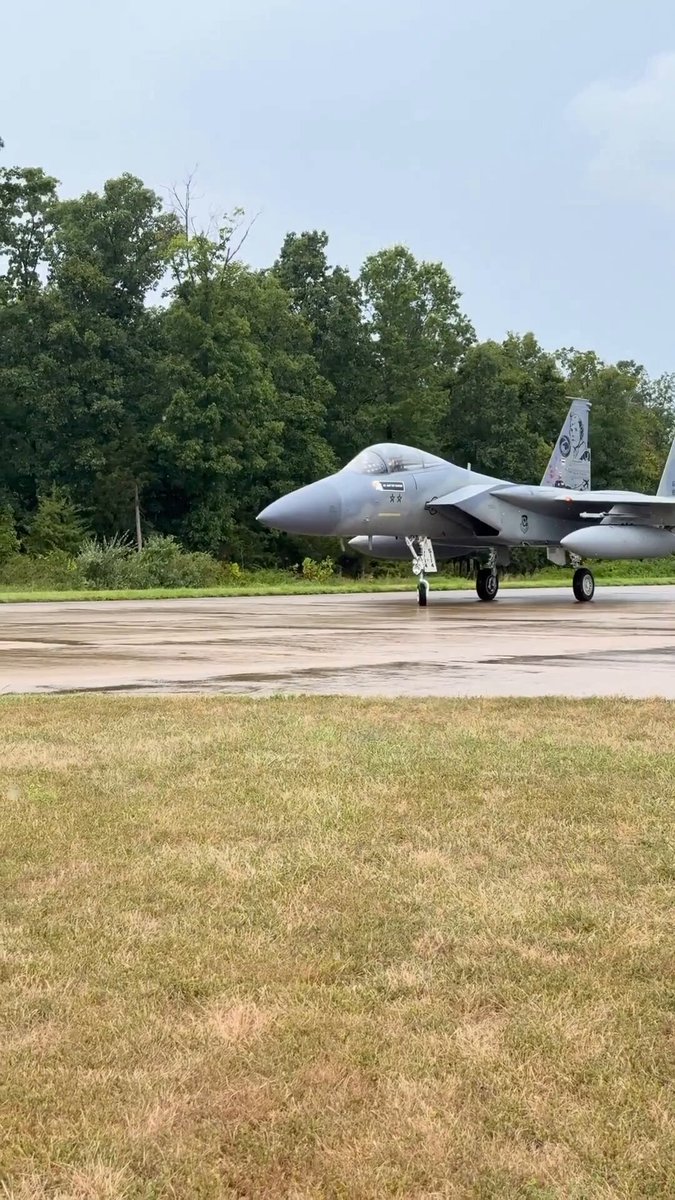 When our F-15 joined our collection on this day last year, it flew in, landing at Dulles airport, taxiing over to the Udvar-Hazy Center, and officially becoming part of the National Air and Space Museum collection.