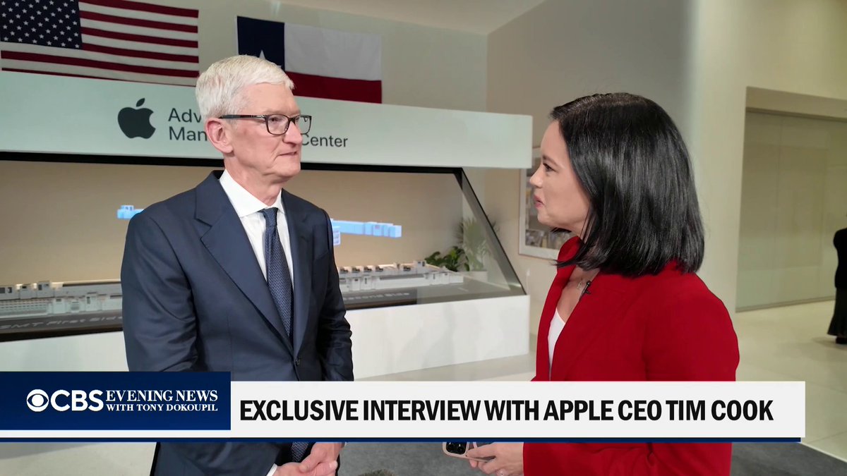 EXCLUSIVE: Apple CEO Tim Cook told CBS News’ @JoLingKent he hopes “people say I was a good and decent man,” as he wraps up his 15-year tenure. “If they say that at the end of the day, I feel like I have achieved something.”