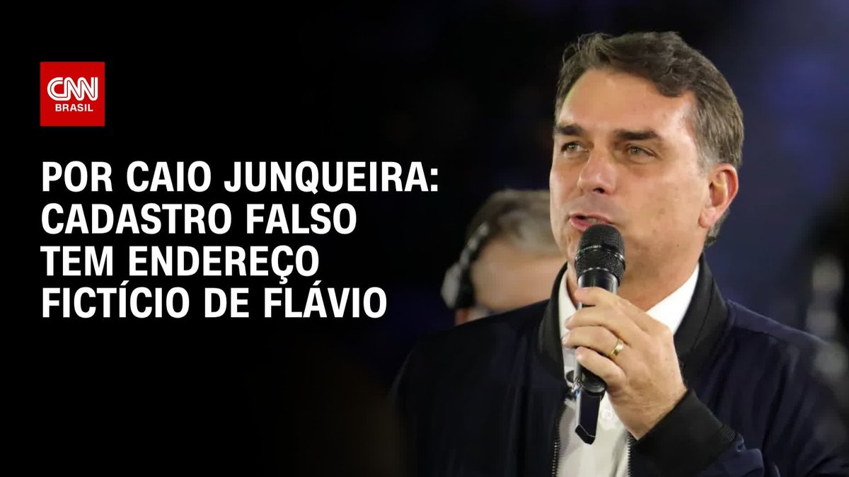 Por Caio Junqueira → Cadastro falso tem endereço fictício de Flávio; assista #CNNPrimeTime