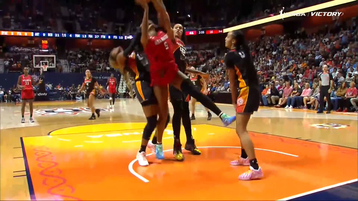 Angel Reese has some words for Aaliyah Edwards after hard contact down low. Edwards' foul was upgraded to a Flagrant 1 on review.
