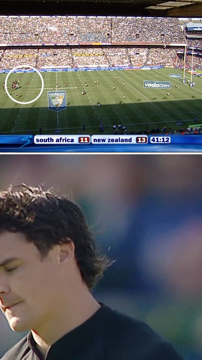 The streets will never forget: Dan Carter converts a penalty from 62 metres out 🎯 This weekend we play at Loftus Versfeld, which stands at 1,350m above sea level. The rarefied air allows kicks to travel much further than at sea level. This is possibly one of the longest ever penalty kicks by an All Black. Respect, Daniel carter 🙌🏽