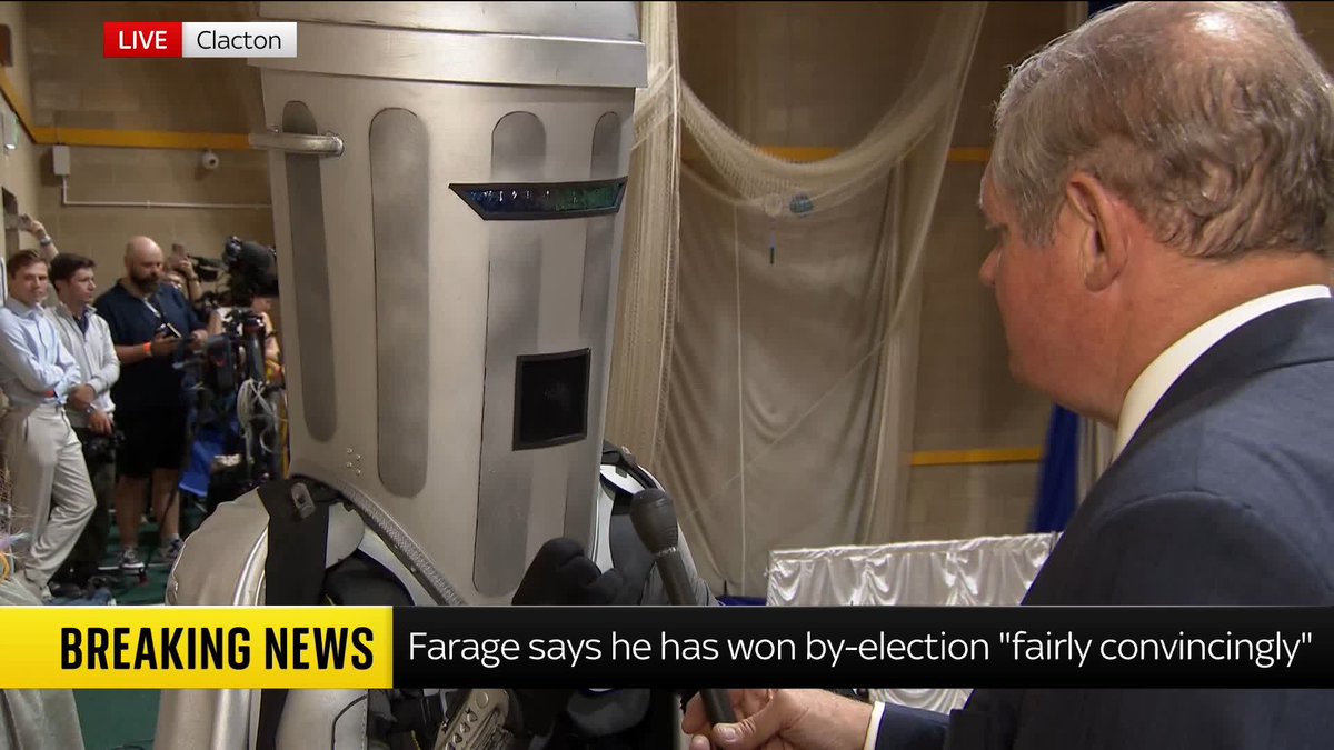 "We're going to be back again in a few weeks, aren't we?" Count Binface compares the Clacton by-election to the Cold War and the Carabao Cup, after Jon Craig asks him about Farage claiming victory 📺 Sky 501, Virgin 602, Freeview 233 and YouTube