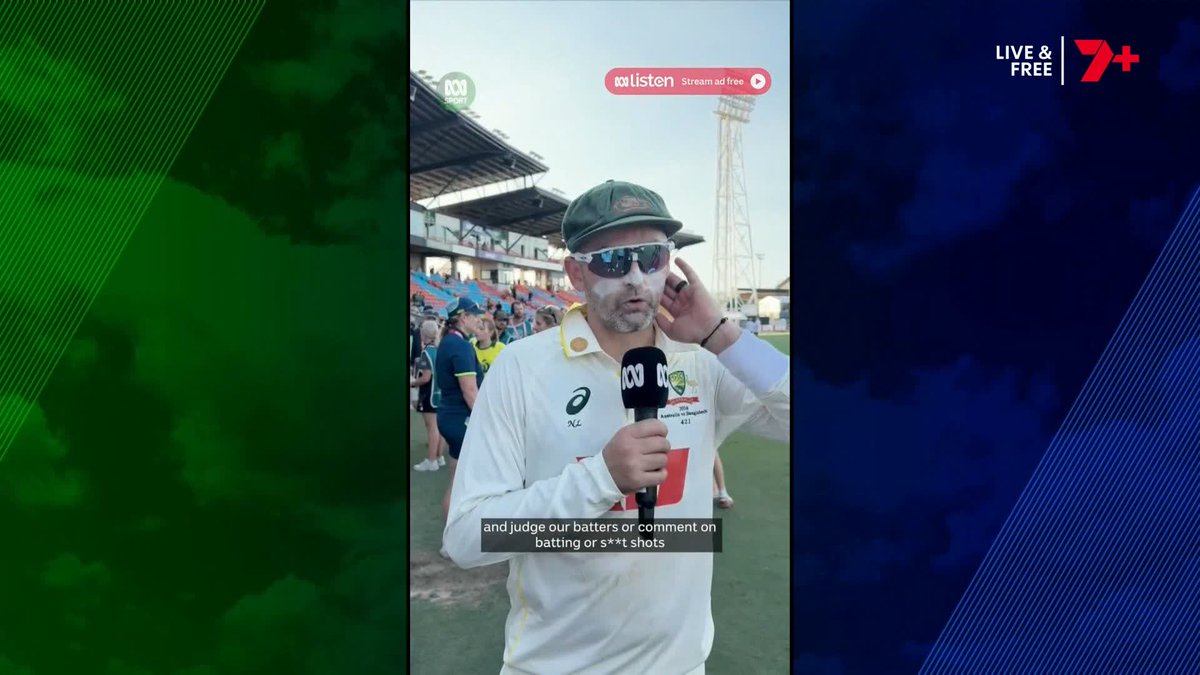 🗣️ "I reckon he's livid. And he's got a really good point to be livid as well." - Matthew Hayden about Nathan Lyon's post-Day 1 comments on ABC Sport #AUSvBAN