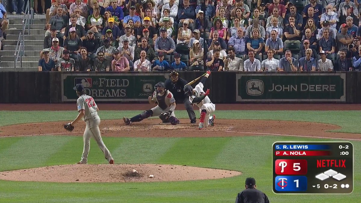 9 Ks for Nols 🔥 #MLBatFieldOfDreams
