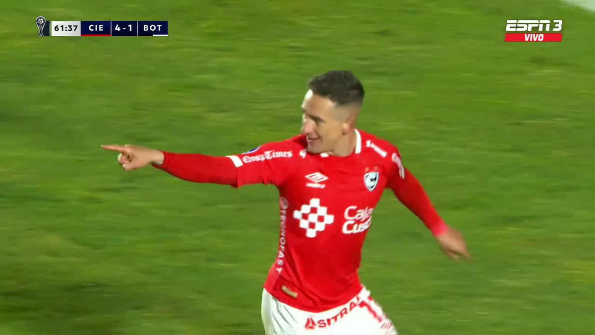 Señoras y señores, Cienciano baila ¡¡5-1!! a Botafogo. Y falta media hora, LOCURA TOTAL. 🤯