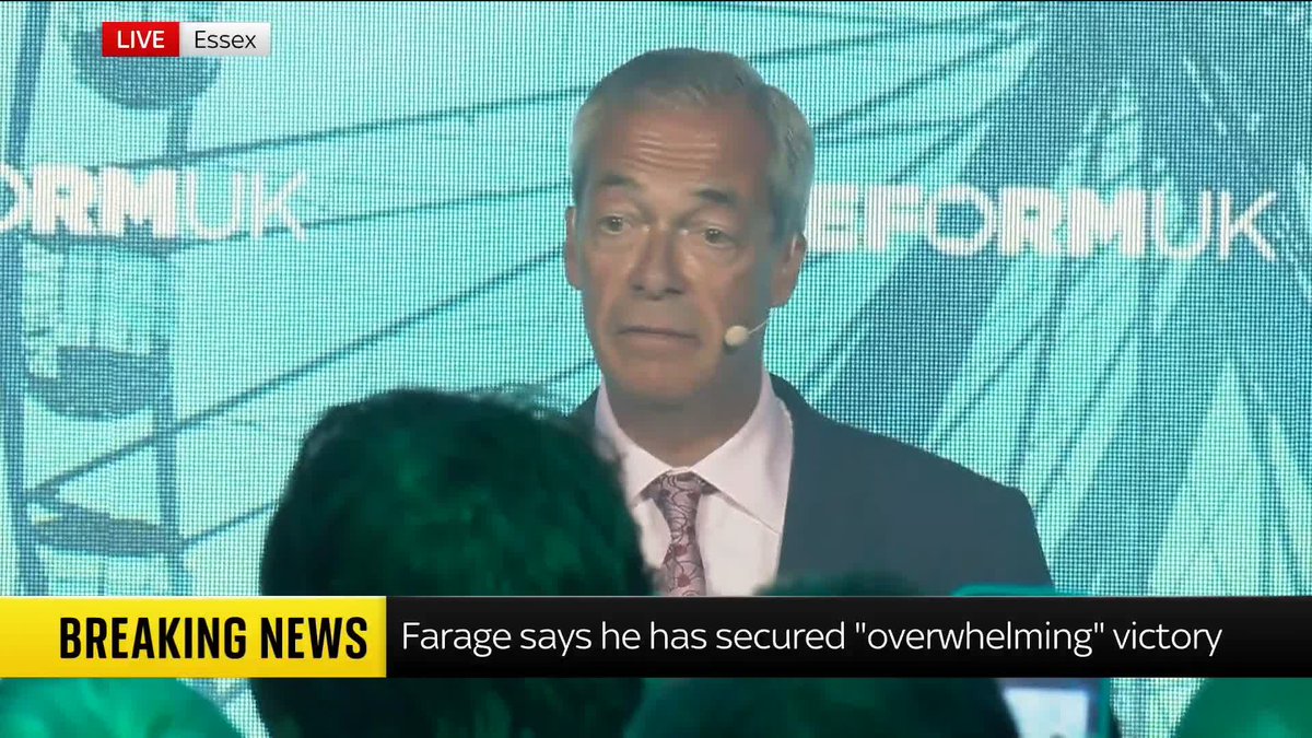 BREAKING: Nigel Farage says he will not be attending the Clacton by-election count Speaking at an event in Clacton: "I've been advised tonight by Essex Police that there is an organised campaign to disrupt and degrade the result that will take place in a few hours time."